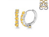 Citrine Hoop Hoop Earring CIT-RDE-1473.