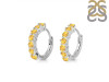 Citrine Hoop Hoop Earring CIT-RDE-1473.