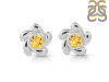 Citrine Stud Earring CIT-RDE-1.