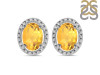 Citrine Stud Earring CIT-RDE-34.