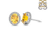 Citrine Stud Earring CIT-RDE-34.