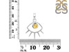Citrine Eye Pendant CIT-RDEP-875A.