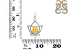 Citrine Lotus Pendant CIT-RDEP-877.