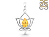 Citrine Lotus Pendant CIT-RDEP-877.