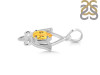 Citrine Lotus Pendant CIT-RDEP-877.