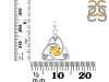 Citrine Triangle Pendant CIT-RDEP-878.