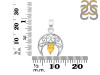 Citrine Crescent Moon Pendant CIT-RDEP-890.