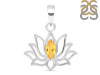 Citrine Lotus Pendant CIT-RDN-166.