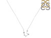 Aquarius Zodiac Star Constellation Citrine & White Topaz Necklace CIT-RDN-487.