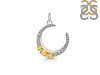 Citrine & White Topaz Pendant CIT-RDP-728.