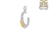 Citrine & White Topaz Pendant CIT-RDP-728.