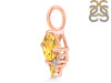 Citrine & White Topaz Pendant CIT-RDP-729.