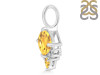 Citrine & White Topaz Pendant CIT-RDP-729.
