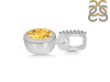 Citrine & White Topaz Pendant CIT-RDP-742-CZ-LOOP.