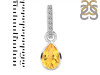 Citrine & White Topaz Pendant CIT-RDP-779-CZ-LOOP.