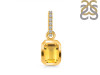 Citrine & White Topaz Pendant CIT-RDP-954-CZ-LOOP.