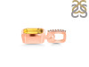 Citrine & White Topaz Pendant CIT-RDP-955-CZ-LOOP.