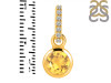 Citrine & White Topaz Pendant CIT-RDP-958-CZ-LOOP.