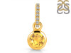 Citrine & White Topaz Pendant CIT-RDP-958-CZ-LOOP.
