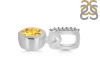 Citrine & White Topaz Pendant CIT-RDP-958-CZ-LOOP.