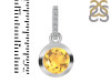 Citrine & White Topaz Pendant CIT-RDP-992-CZ-LOOP.