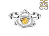 Citrine Triquetra Ring CIT-RDR-2142.