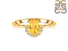 Citrine & White Topaz Ring CIT-RDR-2192.