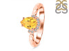 Citrine & White Topaz Ring CIT-RDR-2192.