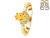 Citrine & White Topaz Ring CIT-RDR-2192.