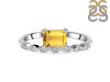Citrine & White Topaz Ring CIT-RDR-2199.