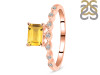 Citrine & White Topaz Ring CIT-RDR-2199.