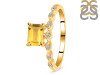 Citrine & White Topaz Ring CIT-RDR-2199.