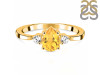 Citrine & White Topaz Ring CIT-RDR-2213.