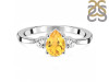Citrine & White Topaz Ring CIT-RDR-2213.