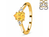 Citrine & White Topaz Ring CIT-RDR-2213.