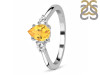 Citrine & White Topaz Ring CIT-RDR-2213.