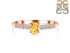Citrine & White Topaz Ring CIT-RDR-2538.