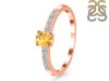 Citrine & White Topaz Ring CIT-RDR-2538.