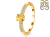 Citrine & White Topaz Ring CIT-RDR-2538.