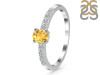 Citrine & White Topaz Ring CIT-RDR-2538.