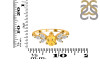 Citrine & White Topaz Ring CIT-RDR-2556.