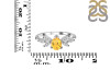 Citrine & White Topaz Ring CIT-RDR-2556.