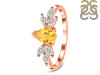 Citrine & White Topaz Ring CIT-RDR-2556.