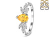 Citrine & White Topaz Ring CIT-RDR-2556.