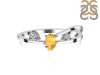 Citrine & White Topaz Ring CIT-RDR-2629.