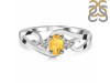 Citrine & White Topaz Ring CIT-RDR-2631.