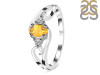 Citrine & White Topaz Ring CIT-RDR-2631.