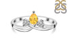 Citrine & White Topaz Ring CIT-RDR-2660.