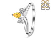 Citrine & White Topaz Ring CIT-RDR-2660.