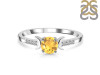 Citrine & White Topaz Ring CIT-RDR-2845.